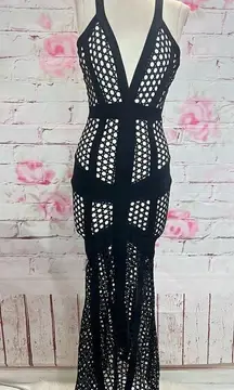 Angel Brinks nwt obsessed body con bandage mesh dress