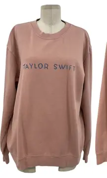 Taylor Swift Sweatshirt‎ 1989 Taylor's Version Crewneck Pink Size Large