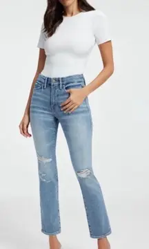 GOOD AMERICAN Good Legs Straight Jeans Size 2 26 NWT Khloe Kardashian STRETCH