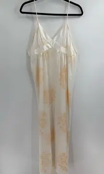 Saks fifth avenue white yellow floral print maxi white Barad 70s  maxi medium