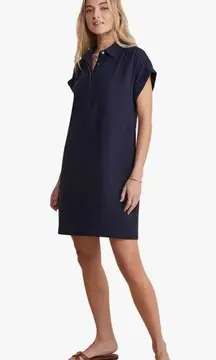 vineyard vines Women's Margo Seastitch Double Gauze Shirtdress medium