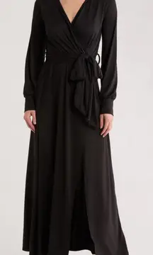 Go Couture Faux Wrap Maxi Dress NWOT   *** Belt Missing***