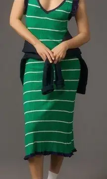 Daily Practice Sweater Tank Midi Striped green Purple White M