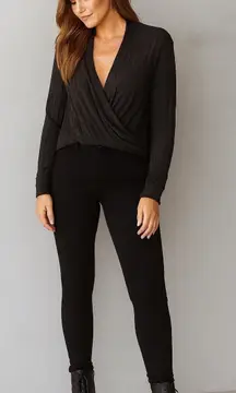 Maeve Anthropologie Knit Gray Rafaela Hacci Faux Wrap Sweater Womens‎ Small