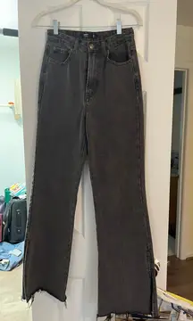 Glassons Black Split Hem Jeans