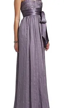 Pure Silk Alicia Bridesmaid Wisteria Purple Evening Gown Dress 0 2