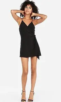 EXPRESS Black Wrap Skort Romper