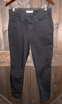 Signature Levi Strauss Jeans Women's 10 Short Black Mid-Rise Skinny 30x28