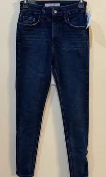 Joes High‎ Rise Skinny Ankle Jean Vela Size 24 Slightly Distressed Dark
