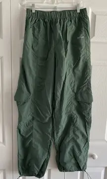 Wilo the Label Womens Small Green Cargo Pants Parachute Streetwear