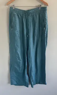 Athleta‎ Cabo Wide Leg Linen Pants  Size 8