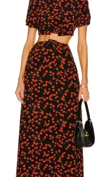 STAUD | Calypso Poppy Cut-Out Dress