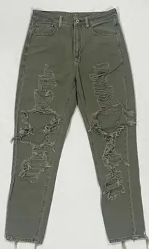 outfitters - distressed mom jeans