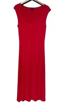 Ralph Lauren Blue Label Red Scoop Neck Cocktail Christmas Dress Size Large