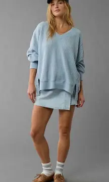 American Eagle Big Hug Waffle Sweatshirt