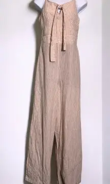 Japna Sleeveless Cami Jumpsuit. Wide Leg. Cotton/Linen