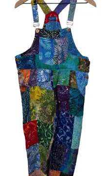 Boho Patchwork Jumpsuit Overalls Mexicali Blues Size Small Retro Fairy Whimsigot