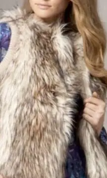 Rebecca Taylor Alpaca Wool Blend‎ Fur Vest