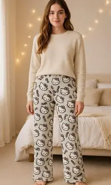 Y2K Hello Kitty Candy Cane Print Cozy Pajama Pants Forever 21 Size S