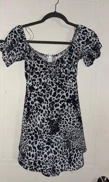 Cheetah print romper