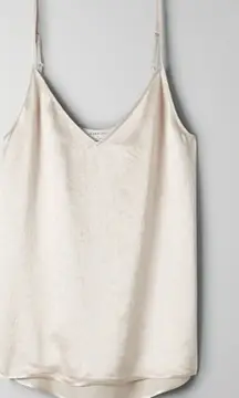 Aritzia  Champagne Satin Cami