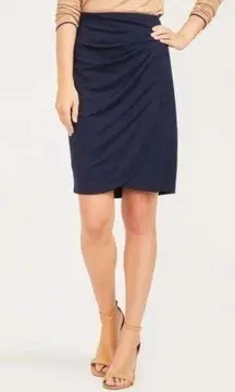 J. McLaughlin Women’s NWT Parkhurst Skirt Sz 2 in Solid Navy New