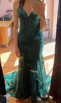 Emerald Green Dress