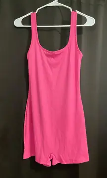 Tank Romper Jumpsuit in Pink