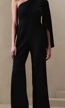 Banana Republic Crepe One‎ Sleeve Jumpsuit Size 14 NWT