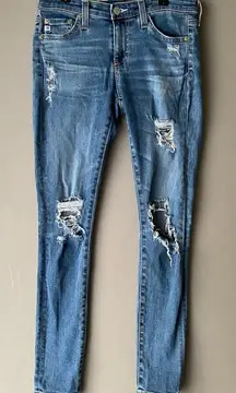 Adriano‎ Goldschmeid sz 25 aged mid-rise denim jeans