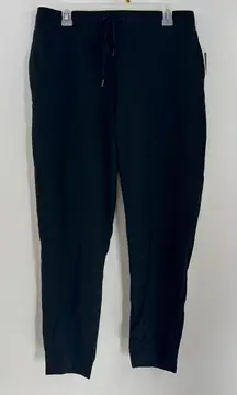 Eddie Bauer Spindrift joggers UPF 50 black size L Large Slightly curvy NWT
