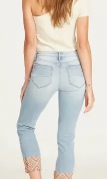 Driftwood Colette Diamond Daze Denim Light Wash Embroidered Cuffed Jeans- 25 🧡🎀