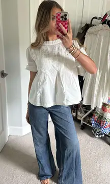 Amazon white lace top