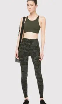 Lululemon Womens Leggings Green Align Pant II Camo Pull On Stretch Yoga Size 4