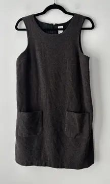 GAP Women's Vintage Brown Wool Blend Shift Jumper‎ Dress Size Small Cottagecore