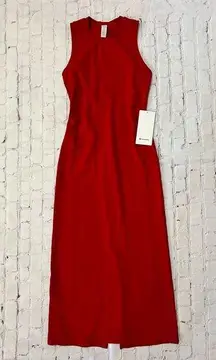 NWT Lululemon All Aligned Midi Dress in Dark Red Size 4