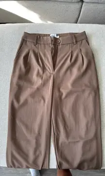 Princess Polly Wide-Leg Trousers Brown