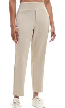 Athleta Endless High Rise Cream Ankle Pants 10 in Abalone