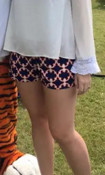 Orange And Blue Shorts 