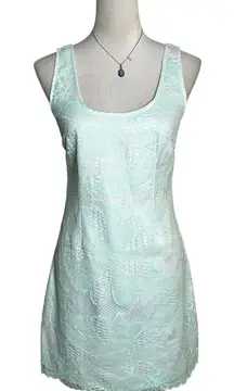 Lilly Pulitzer Lonnie Iridescent Lace Mini Dress 4 | Mint Green Resort Preppy