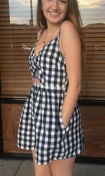 Plaid Peekaboo Romper
