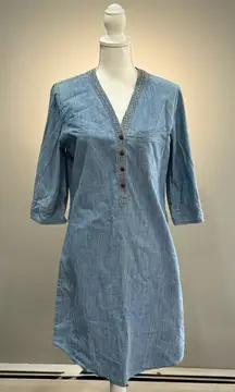 Blue Dockers Denim Shirtdress Size M EUC