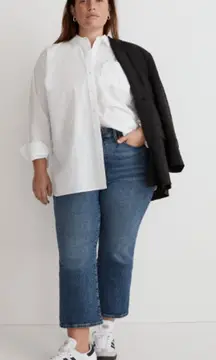 Madewell Plus Cali Demi-Boot Jeans Glenside Wash Size 34 Tall