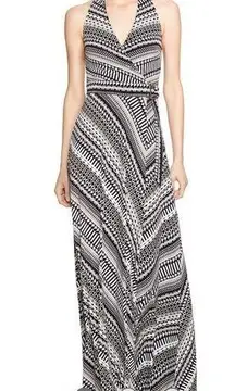 White House | Black Market Geometric Print Maxi Dress Sz 0