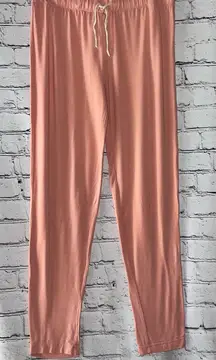 Pure Fiber Pajama‎ Pants Lightweight Peach Color Size Medium