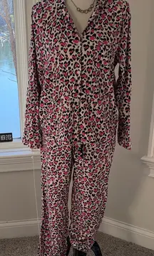 Victoria's Secret Animal Print Cotton/modal Loungewear Set, Size Medium, EEUC