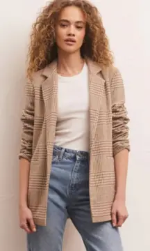 Z‎ Supply Anna Plaid Blazer size Small