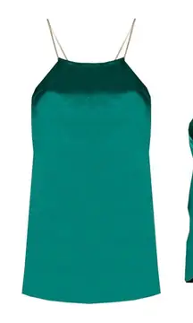 Marciano woman’s emerald green backless top medium