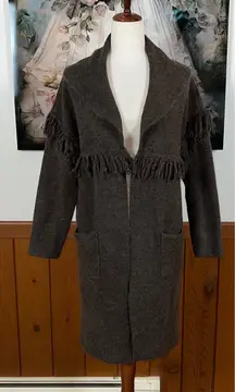 Pretty Rain + Rose Long Fringe Cardigan!