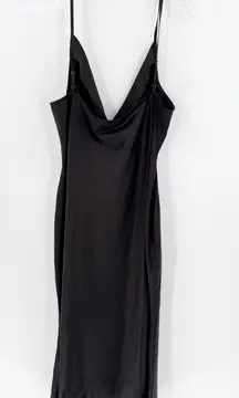 Rebdolls Black Cowl Neck Adjustable Midi Dress Plus Size 1X FLAWED